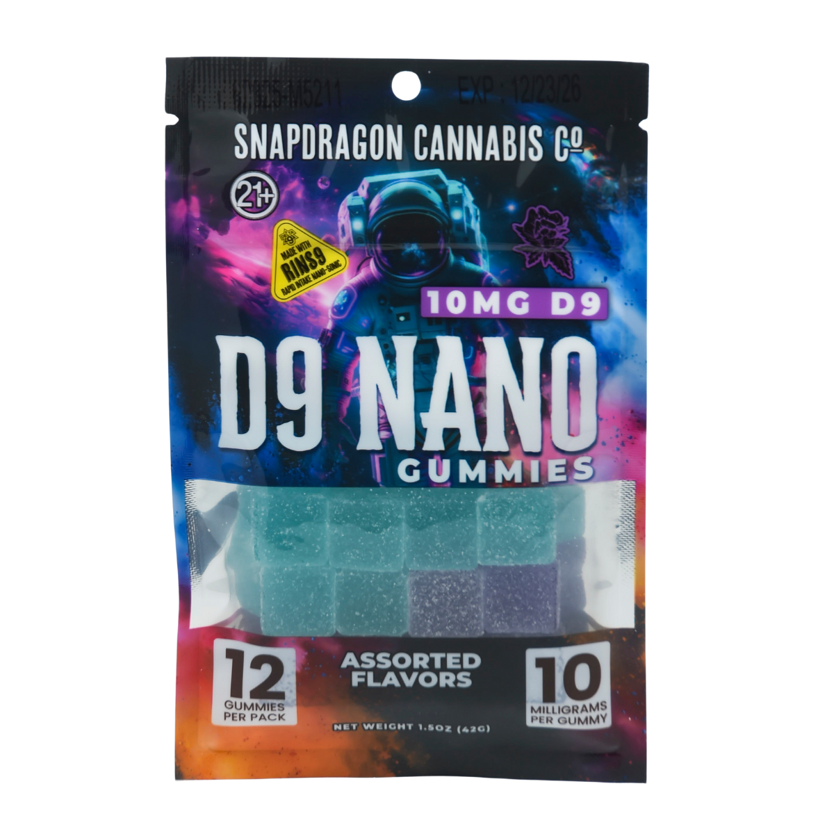 10mg Delta-9 THC RINS9 Gummies