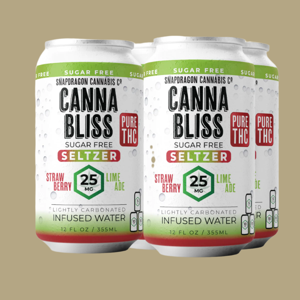 25mg RINS9 Strawberry Limeade Canna Bliss